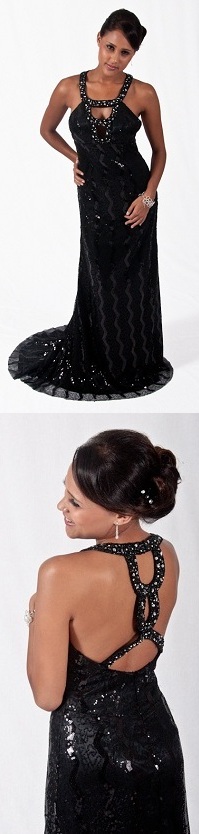 Black ball gown, evening dress, prom dresses