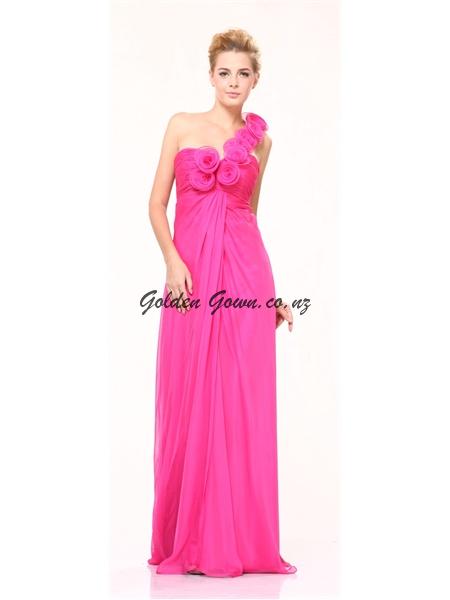 pink ball gown