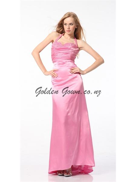 pink evening and ball dress