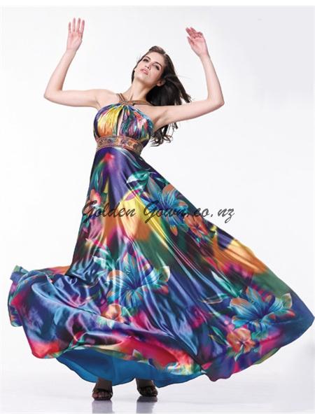 print ball and evening gown and dress
