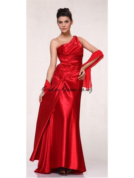 red evening dress or ball gown, prom dress