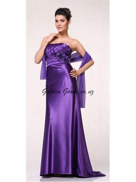 purple prom dress or evening gown