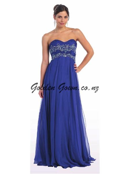 blue ball dress, evening gown