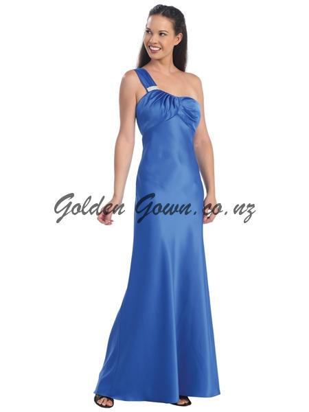 blue evening and ball dress