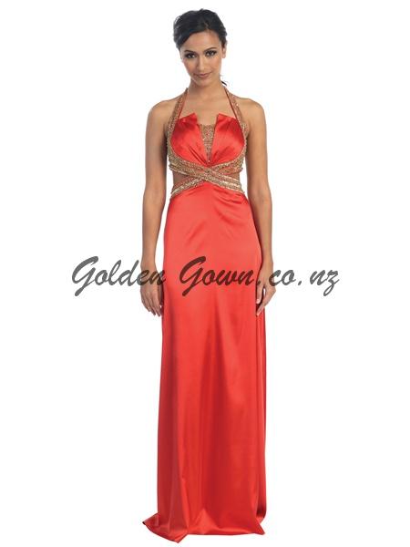 red prom dress