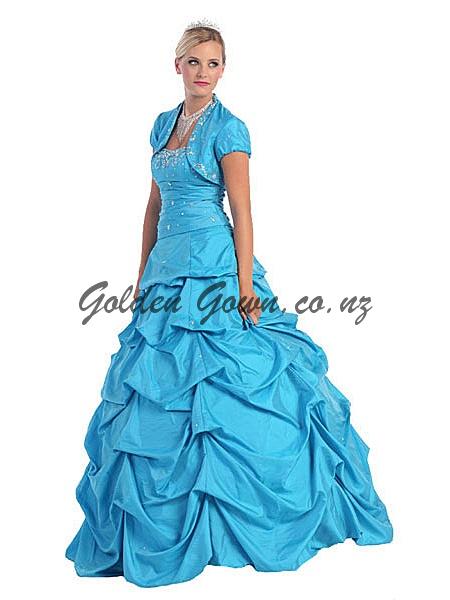 blue ball dress, evening dress